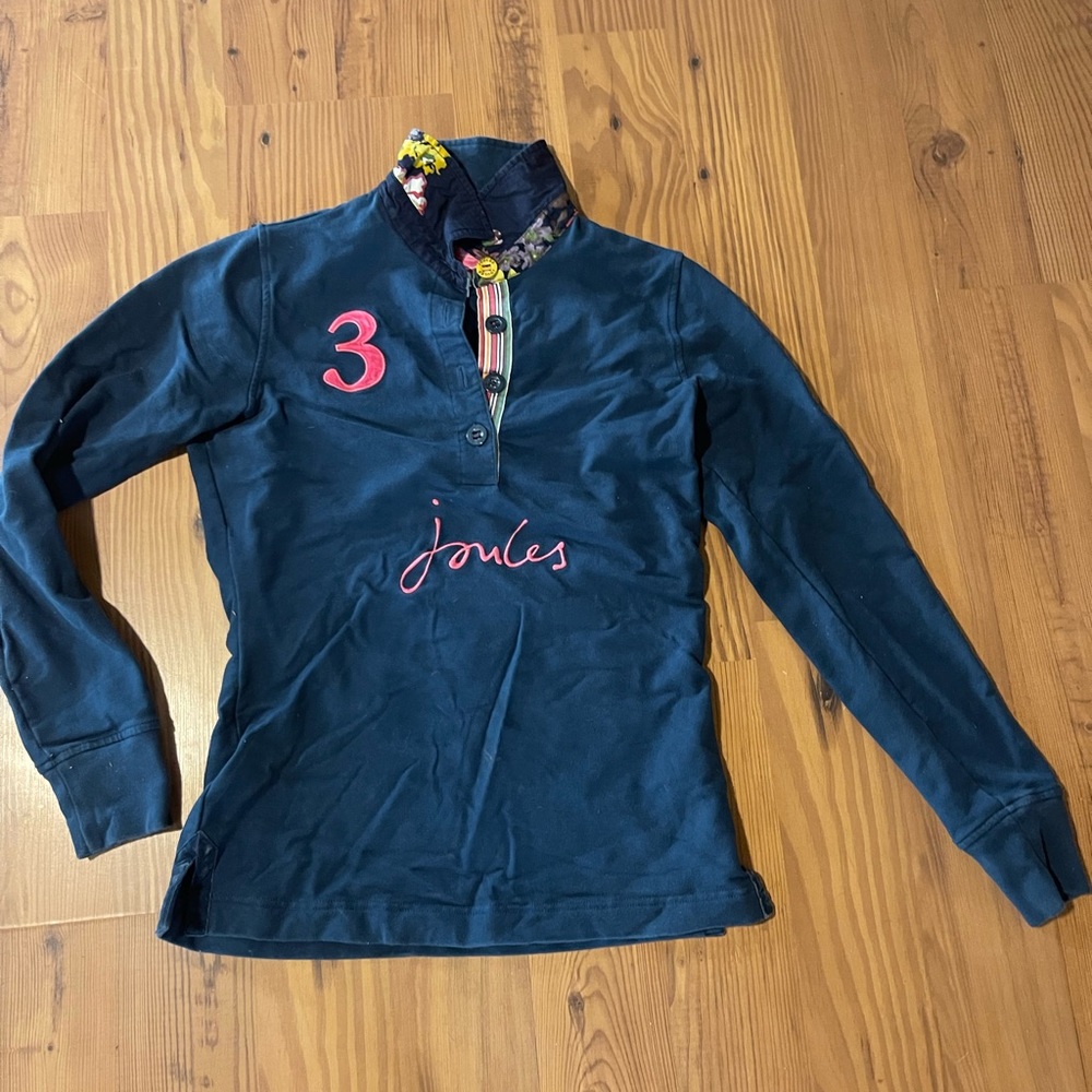 Joules long sleeve polo size 6